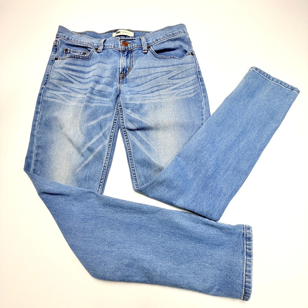 Levi's 312 Shaping Slim Jeans Womens 28/32 Light Wash Stretch Denim